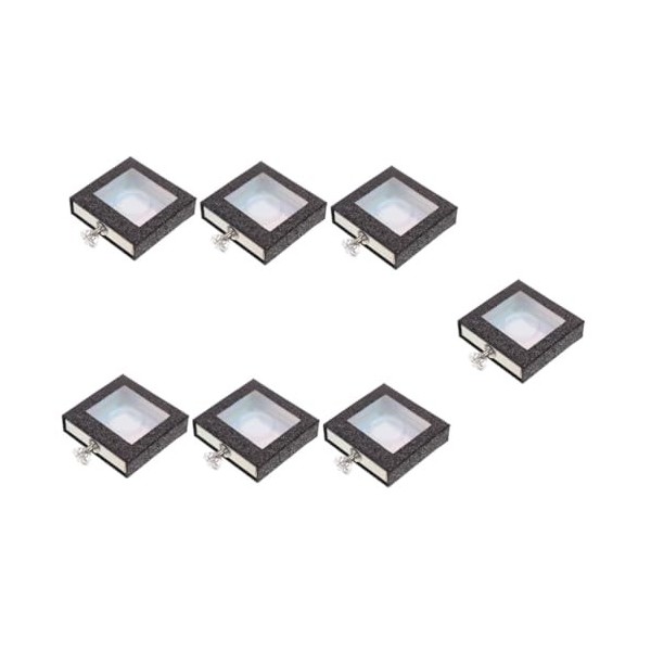 Mipcase 5 Pièces Boîte à Cils De Fenêtre Étuis à Cils Vides Étui De Rangement Pour Faux Cils De Cils Boîtes à Cils En Papier 