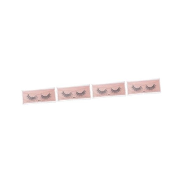 POPETPOP 4 Paires Faux Cils Maquillage Des Cils Accessoire De Maquillage Dhalloween Cils Cosmétiques Cils De Cosplay Cils Fl