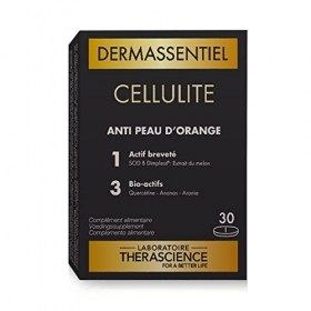 DERMASSENTIEL CELLULITE | Action anti-capitons| Efficacité cliniquement prouvée | Superoxyde Dismutase de Melon | 3 bioactifs