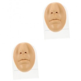 Healeved 2 Ensembles Nez Bouche Modèle Parties Du Corps En Silicone Modèle Silicone Modèle Flexible Pratique Pleurale Peau Lè