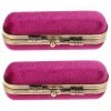 Didiseaon 2 Pièces Coffret Rouge à Lèvres Femme Trousse De Toilette Voyage Femme Support De Miroir Porte Rouge à Lèvres Vinta