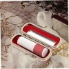 Didiseaon 2 Pièces Coffret Rouge à Lèvres Femme Trousse De Toilette Voyage Femme Support De Miroir Porte Rouge à Lèvres Vinta