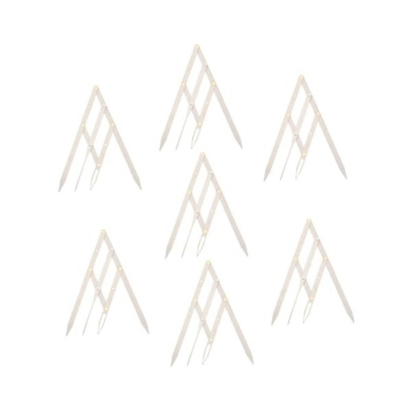 FRCOLOR 3 Pièces Échelle De Deuxième Génération Règle De Des Sourcils Modèle De Sourcil Gadgets De Maquillage Traceur De Sour