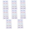 POPETPOP 35 Paires Faux Cils Colorés Faux Cils Denses Cils De Poupée Faux Cils Épais En Fibres Synthétiques Pestañas Postizas