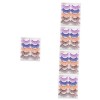 LALAFINA 20 Paires Faux Cils Colorés Faux Cils Dramatiques Cils En Bandes Complètes Cils Dhalloween Dramatiques Cils Longs E