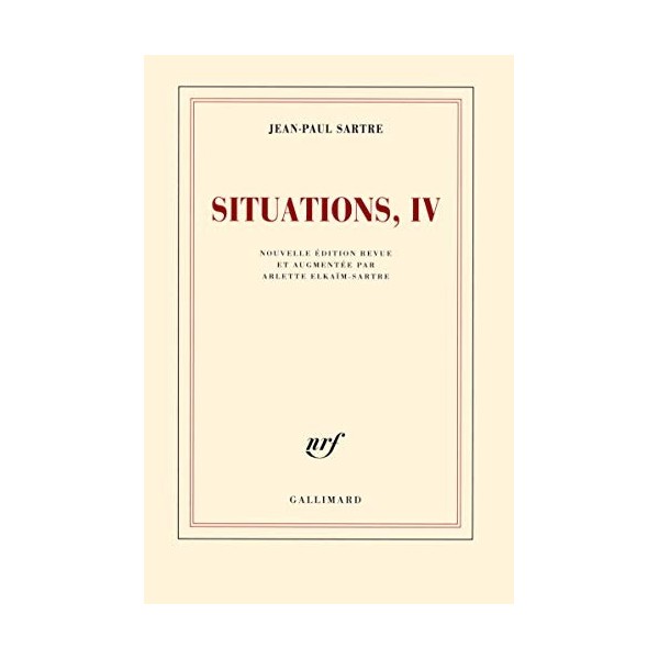 Situations Tome 4-Avril 1950 - avril 1953 