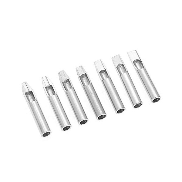 Buse Tatouage Acier, 22pcs Aiguille de Tatouage en Acier Inoxydable Buse de Mélange Embouts de Buse pour Machine à Tatouer Po