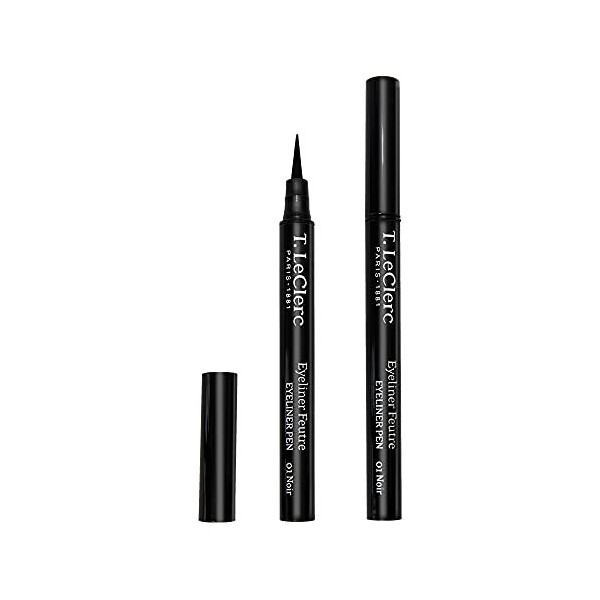 T. LeClerc - Feutre EyeLiner - Teinte 01 Noir Intense - Vegan - Testé Sous Contrôle Dermatologique et Ophtalmologique