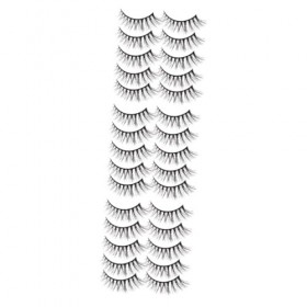 DOITOOL 30 Paires De Faux Cils Faux Cils Cils Artificiels Cils Adhésifs Faux Cils Maquillage DHalloween Cils Yeux Cils Faux 