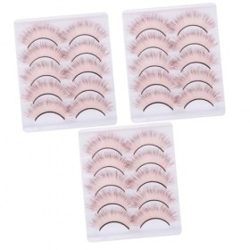 Housoutil 15 Paires De Faux Cils Colorés Faux Cils Longs Faux Cils Dramatiques Extensions De Faux Cils Faux Cils Réutilisable