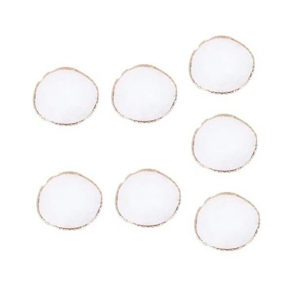 FRCOLOR 6 Pièces Palette Ronde Plateau Aquarelle Plateau De Maquillage des Mains Plateau De Mélange des Ongles Porte-Ongles F