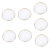 FRCOLOR 6 Pièces Palette Ronde Plateau Aquarelle Plateau De Maquillage des Mains Plateau De Mélange des Ongles Porte-Ongles F