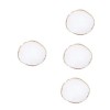 FRCOLOR 6 Pièces Palette Ronde Plateau Aquarelle Plateau De Maquillage des Mains Plateau De Mélange des Ongles Porte-Ongles F