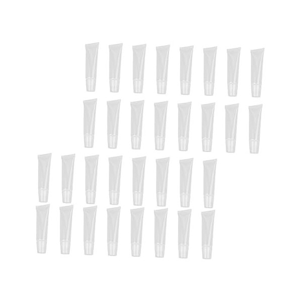 FOMIYES 120 Pcs Tube De Brillant À Lèvres Contenants De Maquillage Cosmétique Brillant À Lèvres Clair Récipient Transparent T