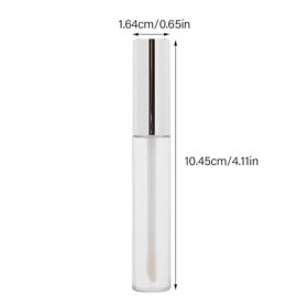 Bouteilles de Brillant à Lèvres Rechargeables, 50 Pièces, Récipients Vides pour Huile à Lèvres avec Pinceau à Lèvres Doux, Co