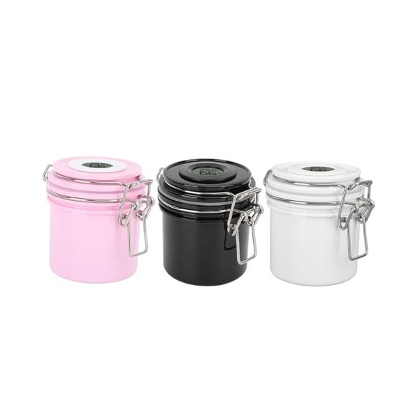 Lot de 3 boîtes de rangement pour colle à cils - 3 fentes - 200 ml - Noir, rose, blanc - Empêche la coagulation pour une util