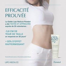 POMÉOL ǀ Gelée minceur Anti-Cellulite & raffermissante ǀ Cuisses, ventre, bras, fesses - Lipo Reduce, 270 ml ǀ Caféine, Marro