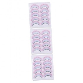 DOITOOL 15 Paires De Faux Cils Colorés Faux Cils 3D Faux Cils Dramatiques Cils Colorés Moelleux Faux Cils DHalloween Cils Va