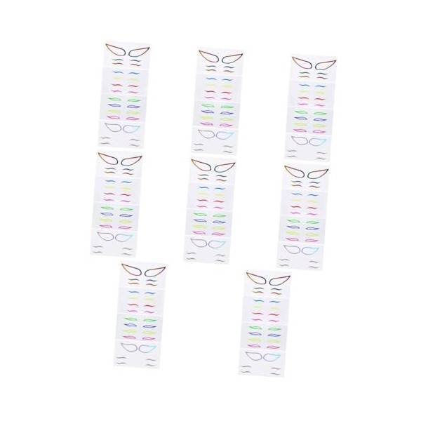 FRCOLOR 12 Ensembles Eye Liner De Couleur Stickers Autocollant Étanche Autocollants Imperméables Autocollant Eye-liner Autoco