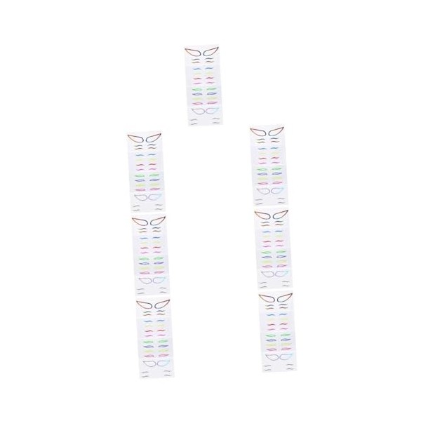 FRCOLOR 12 Ensembles Eye Liner De Couleur Stickers Autocollant Étanche Autocollants Imperméables Autocollant Eye-liner Autoco