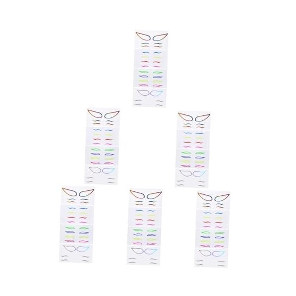 FRCOLOR 12 Ensembles Eye Liner De Couleur Stickers Autocollant Étanche Autocollants Imperméables Autocollant Eye-liner Autoco