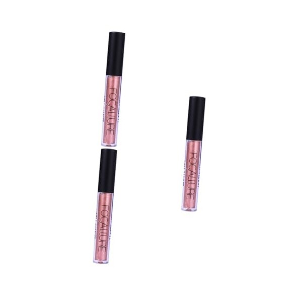 minkissy Rouge À Lèvres Liquide Longue Durée 3 Pièces Brillant À Lèvres Outil De Maquillage Outil De Beauté Pour Femmes Coule