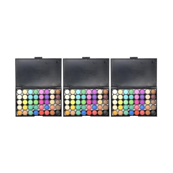 FRCOLOR 3 Pcs 40 Fard à Paupières Fumé Maquillage Palette