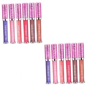 FOMIYES 12 Pièces Rouge À Lèvres Liquide Femmes Brillant À Lèvres Femmes Rouge À Lèvres Longue Durée Rouge À Lèvres Diamant R