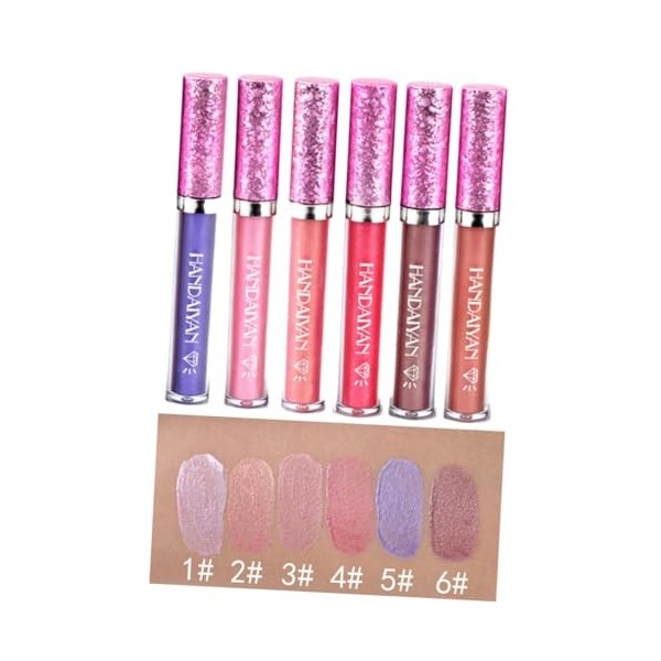 FOMIYES 12 Pièces Rouge À Lèvres Liquide Femmes Brillant À Lèvres Femmes Rouge À Lèvres Longue Durée Rouge À Lèvres Diamant R