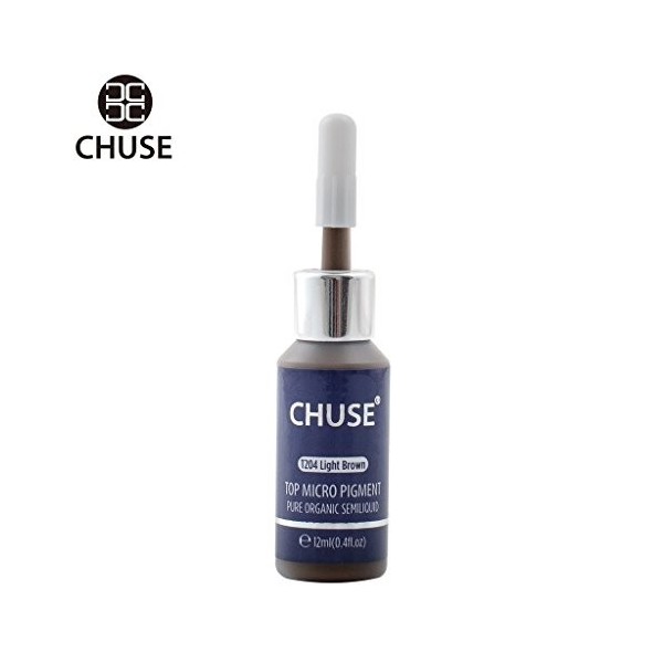 CHUSE T204 Marron clair Couleur cosmétique permanente dencre de tatouage de maquillage de micro-colorant de Microblading SGS