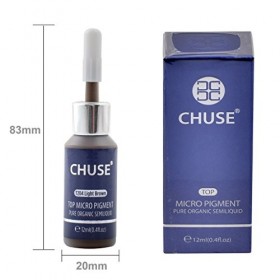 CHUSE T204 Marron clair Couleur cosmétique permanente dencre de tatouage de maquillage de micro-colorant de Microblading SGS