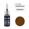 CHUSE T205 Kaki marron Couleur cosmétique permanente dencre de tatouage de maquillage de micro-colorant de Microblading SGS 