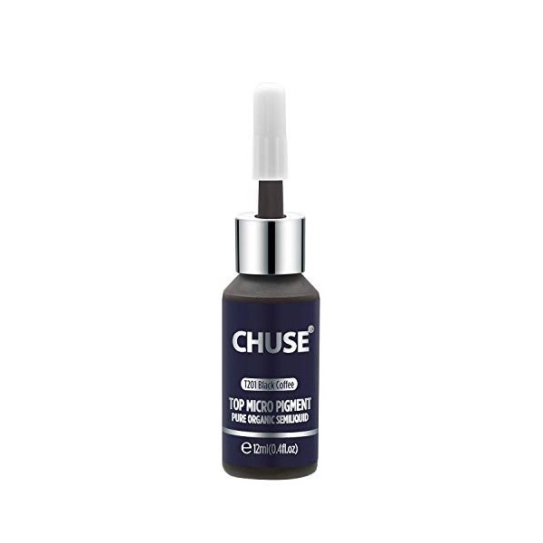 CHUSE T201 Café noir Couleur cosmétique permanente dencre de tatouage de maquillage de micro-colorant de Microblading SGS pa