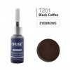 CHUSE T201 Café noir Couleur cosmétique permanente dencre de tatouage de maquillage de micro-colorant de Microblading SGS pa