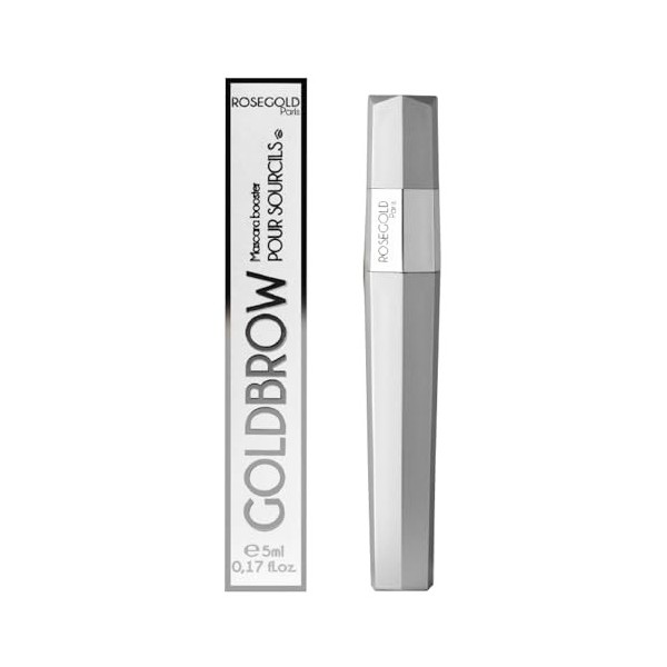 ROSEGOLD GOLDBROW Mascara booster pour sourcils Plus Epais Allongés. Améliore la croissance et la pousse des sourcils - 99% N