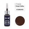 CHUSE T202 Café profond Couleur cosmétique permanente dencre de tatouage de maquillage de micro-colorant de Microblading SGS