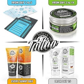 Believa Tattoo - Kit de soin pour la peau tatouée - Lot de 4