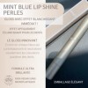 MINT Lipgloss Blue Lip Shine Pearls - Plump Oléoactif - Lip Plumping naturel - Avec effet blanchissant immédiat pour les dent