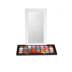 Coosei Palette de fards à paupières magnétique vide avec miroir en acrylique - Palette de fards à paupières avec miroir lumin