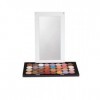 Coosei Palette de fards à paupières magnétique vide avec miroir en acrylique - Palette de fards à paupières avec miroir lumin