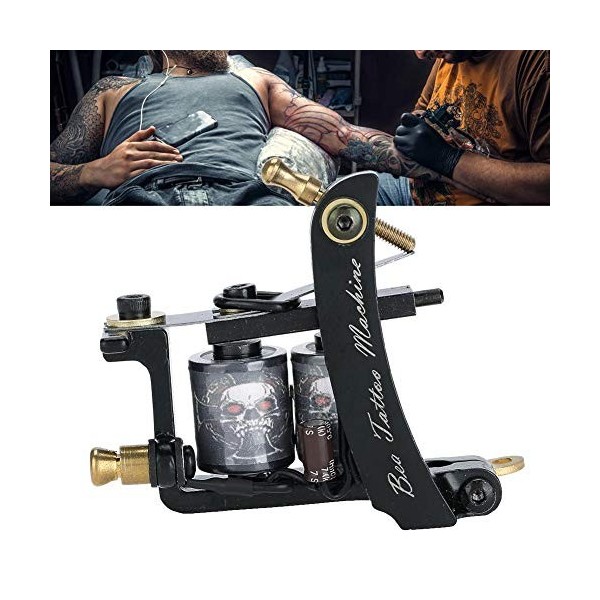 Machine de tatouage, moteur de pistolet de tatouage rotatif dartiste, machine de tatouage en alliage professionnel bobines d