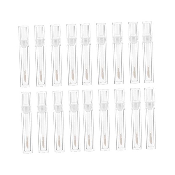 POPETPOP 20Pcs Brillant À Lèvres Bouteille Vide Bouteille De Rouge À Lèvres Tube De Rouge À Lèvres Tube De Maquillage De Voya