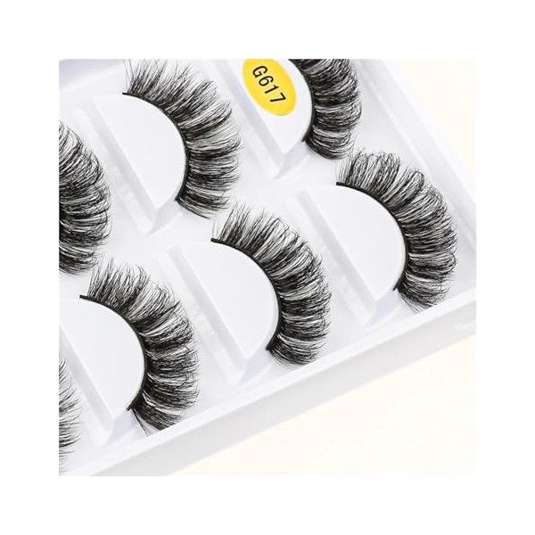 UAMOU 2/20/100 boîtes de cils de vison 5 paires de faux cils naturels bouclés épais Maquiagem Extension de cils outils de maq