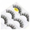 UAMOU 2/20/100 boîtes de cils de vison 5 paires de faux cils naturels bouclés épais Maquiagem Extension de cils outils de maq