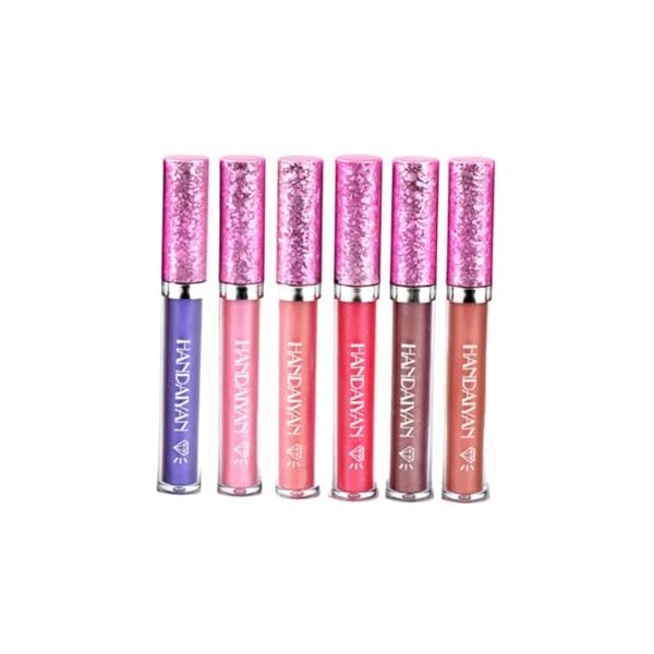 FRCOLOR 12 Pièces Rouge À Lèvres Liquide Longue Durée Rouge À Lèvres Femmes Rouge À Lèvres Miss Brillant À Lèvres Diamant