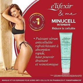 Elifexir Minucell Intensive - Sérum Anticellulite Ultra Puissant | Draine et Raffermit | Combattre la cellulite | Absorption 