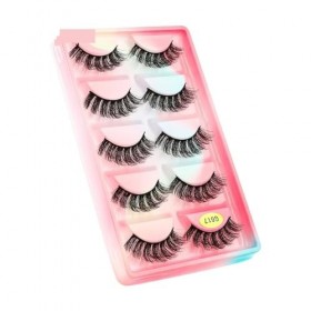 UAMOU Cils en vrac 3D vison cils moelleux doux vaporeux naturel Extension de cils réutilisable Cilios vison faux cils maquill