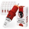 WARRIOR RED Cartouches et daiguilles de Tatouage Curve Magnum Tattoo Needle Cartridge Stérilisée Professionnelle 20 pièces e