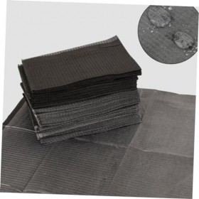 Angoily 125 Pièces Noir Table Tissu Noir Couverture De Table Nappes Imperméables Nappe Imperméable Imperméable À leau Tapis 