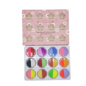 Kit de peinture faciale Peinture corporelle à faire soi-même, peinture de maquillage de scène, ensemble de peinture assortie 